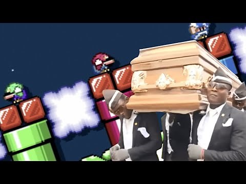 If I lose in multiplayer versus, the coffin dance meme plays | Super Mario Maker 2