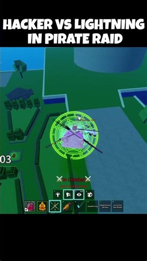 HACKER VS ME IN PIRATE RAID IN BLOX FRUITS! #roblox #bloxfruits #fruitrework