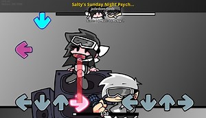 Salty's Sunday Night Psych Port Mod for Friday Night Funkin' | FNF Mods