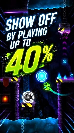 Show off by playing up to 40% - Geometry Dash #geometrydash #shorts #erroryt