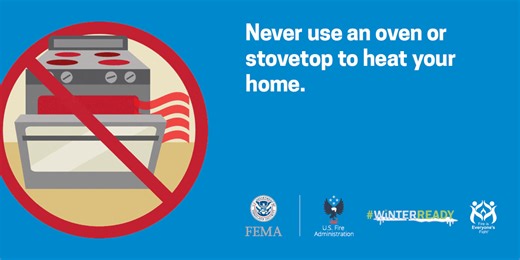 Winter storms can cause power outages. ✅If you’re running a portable generator, you need to have a working carbon monoxide alarm in your home. ✅ NEVER use a generator, camp stove, charcoal grill, gasoline or propane heater indoors. ✅ NEVER heat a home by using the stovetop or oven. It increases the risk of burns, fires and carbon monoxide poisoning. For more #WinterReady tips check out www.ready.gov/power-outages | Virginia Department of Health