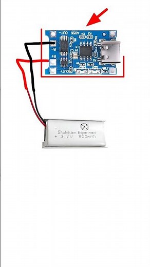 tp4056 battery charging protection module (type c) // #shortvideo