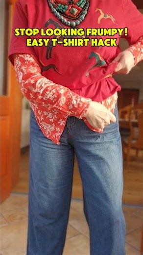 Stop The Frump! 🛑 Easy T-Shirt Style Hack for Women Over 50