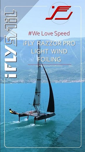 Light Wind Power Foiling iFLY15 - sailing in 6-10 kts wind speed - top speeds 23 kts - WHAT A BLAST!