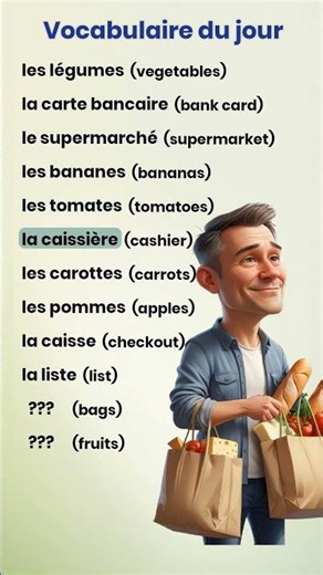 Easy French Story for Beginners A1-A2 | Shopping at the Supermarket