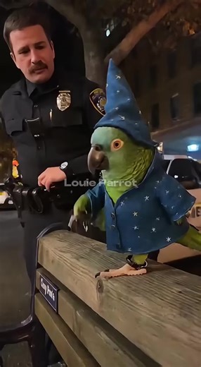 Crazy parrot casts a spell. #fyp #foryoupage #funnyparrot #sora #comedy