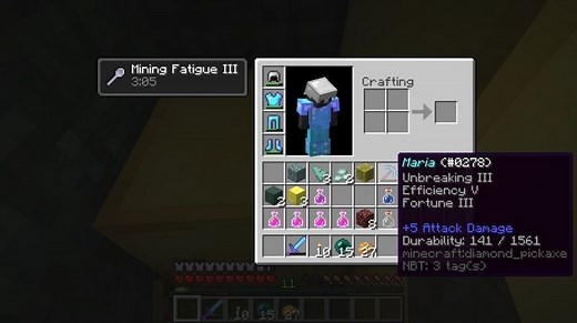 How to get rid of Mining Fatigue in Minecraft