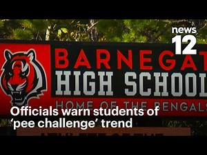 Disturbing 'pee challenge' social media trend prompts warning from police, NJ schools | News 12