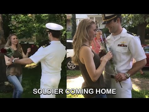 Soldier Surprise His Wife | Soldiers Coming Home Compilation | Emotional Military Video