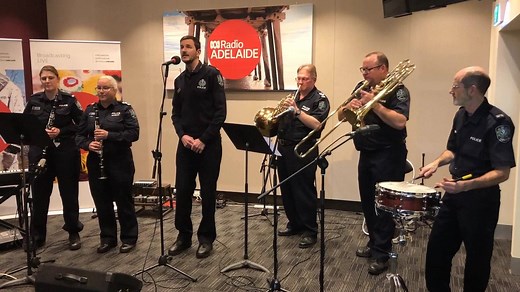 How talented is the Police Band of South Australia 😍 Constable Tom Pulford sings a beautiful rendition of 'You've got a friend in me', which had us all singing along in the office! 👮 🎶 SA Police News | ABC Adelaide