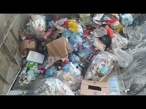 Mixed Waste Hydraulic Compaction at Transfer Station , Pressure Variation 33-131 bar. #press