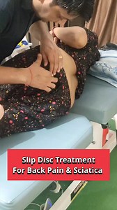 Slip Disc Treatment For Back Pain & Sciatica #slipdisc #backpain #sciatica #slipdisctreatment #drrajeshsharmapt #chiropracticadjustment #sciaticapain #reels #Health | Healing osteopathy, chiropractic and physiotherapy clinic