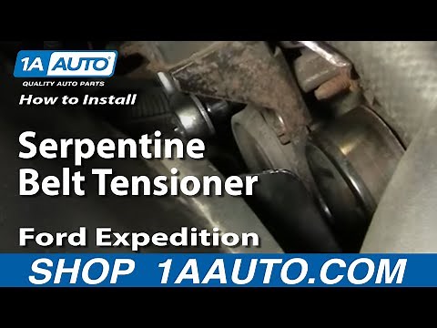 How To Replace Serpentine Belt Tensioner 97-03 Ford Expedition