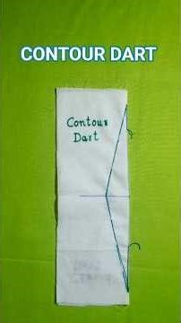 CONTOUR DART (DOUBLE ENDED DART) TUTORIAL #darts #contour #sewingtips #tutorial #fashiondesign #dart