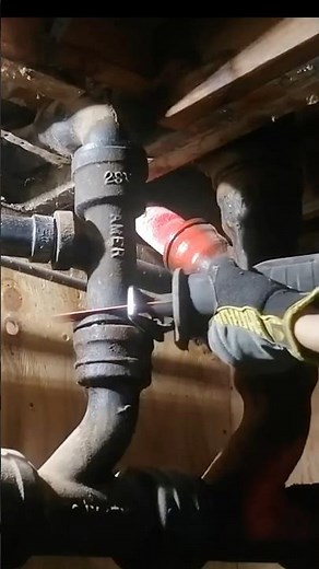 Recip. Saw or Angle Grinder? What's the Best Way to Cut Cast Iron Pipe? #shorts