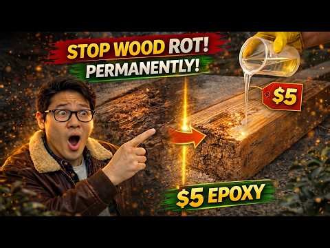 Stop Wood Rot PERMANENTLY With a $5 Epoxy Consolidant — ( Shipbuilding Chemistry 1930s Scandinavia)