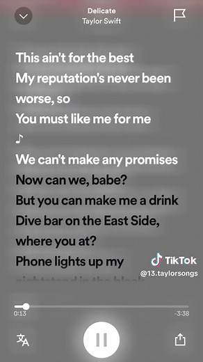 Taylor Swift Delicate Lyrics