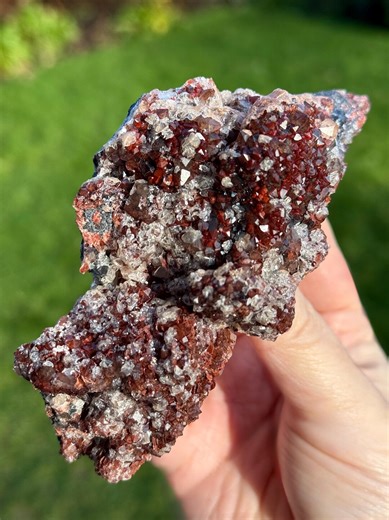 High Quality Druzy Quartz on Red Manganese W/hematite, Pyrolusite & Barite - Mineral Specimen - Gifts for Nature Lovers - Crystal Home Decor - Etsy