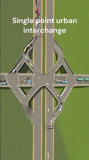 Cities Skylines Intersection Simulation, Part 2-2: hi-flow traffic lights and service interchanges