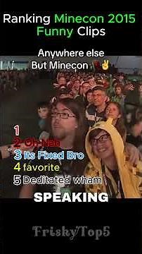 Ranking the wildest Minecon clips #minecon #awkward #shorts #usa