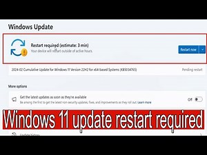 FIX "Restart Required Notification Every Time on Windows 11" | Windows Update |
