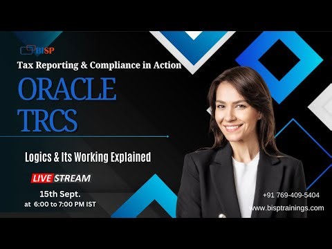 LIVE Webinar: Oracle TRCS – Logics & Its Working