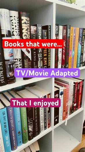 Books that were made into movie and tv that I really enjoyed. #books #booktube #bookreader