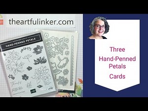 Three Hand Penned Petals Cards