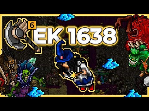 EK 1638 (Tier 6 & Axe 142) Hunt Solo Grounds of Plague 2.4kk Profit/h -Tibia Hunt #tibia #tibiahunt