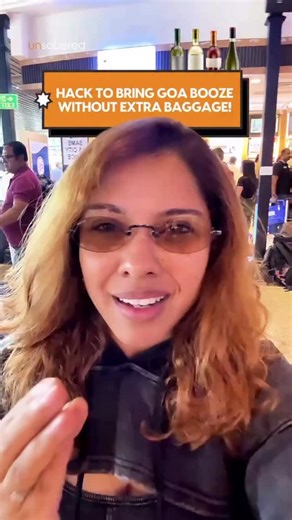 unstumbled on Instagram: "Do not come back from Goa without watching this reel because this is the best alcohol hack you need. Domestic flights in India allow you to carry 5 litres of alcohol, which you have to put in your check-in bag. But now you can carry an additional 3 litres in your hand bag - by buying directly from Dabolim & MOPA airports. The collection is quite good, prices are the same as the city, and it doesn’t get added to your bag weight. You’re welcome :)"