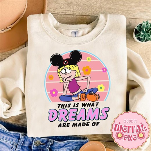 Disneyland Cute Lizzie Mcguire File, This is What Dreams Are Made of Retro Sweatfile, Disneyvacation Trip File, Disneyfile - Etsy