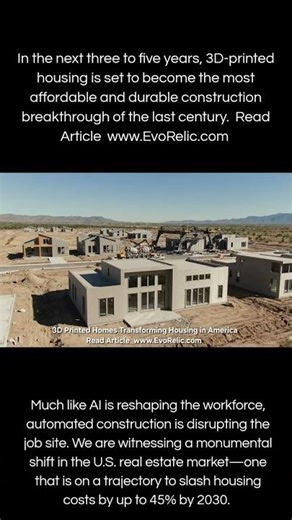 3D Print Homes 45% Cost Reduction