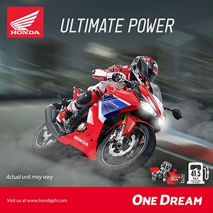 Go out the city or the race track with The All-New CBR150R. This bike has outstanding fire power with its DOHC, 4-valve, PGM-Fi engine. Get yours today! Actual unit may vary. #CBR150R #HondaPH #OneDream | Honda Philippines, Inc.