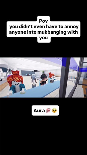 Mukbang party at a Japanese convenience store #roblox #asmr -#food #mukbang #meme