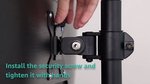 MOUNT PRO Single Monitor Stands Fits 13-32 inch/17.6 lbs Screen, Free-Standing Computer Monitor Mount for Desk, Display Standing with Adjustable Height/Tilt/Swivel/Rotation, VESA 75x75 100x100