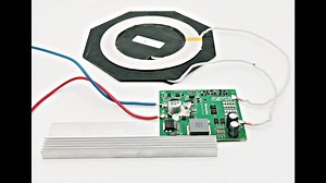 High Power Long Distance 100W Wireless Charging Module 24V-58V Adjustable Wireless Charging-transmitter Receiver Module