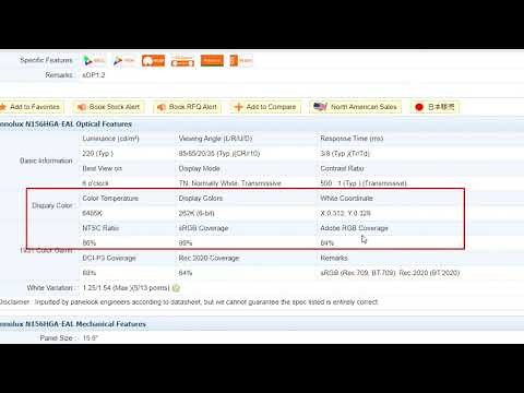 Cara Melihat sRGB Warna Gamut LCD Monitor PC Laptop