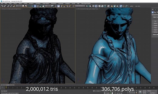 您是否尝试过 3ds Max 2025 中的重新拓扑技巧 Flow Retopology？
