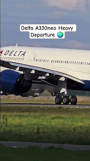 Delta Airbus A330-900neo (N421DX) Heavy Takeoff Amsterdam To Seattle ✈️