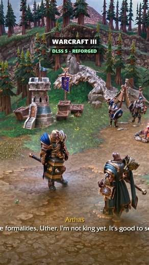 Warcraft 3 With DLSS 5: Same Scene, REFORGED – OFF vs ON #warcraft #dlss5