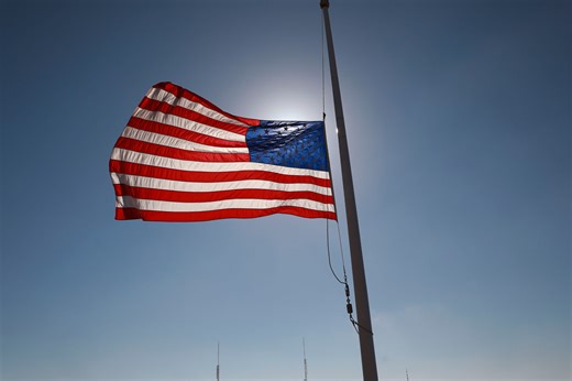 Flags ordered to fly at half-staff in seven states today, this weekend