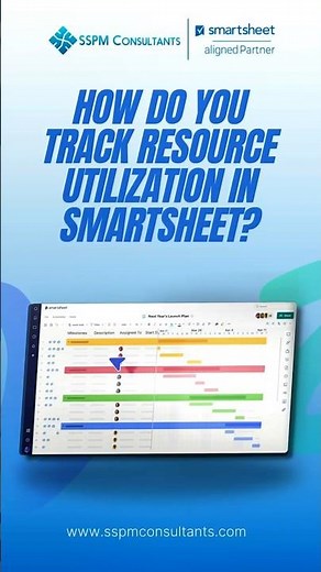 How do you track resource utilization in Smartsheet
