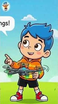 How Do Drones Fly? 🚁 Simple Explanation for Kids (Rotors & Air Made Easy!) #cartoon #education #fun
