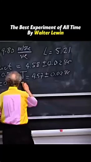 quantum explain | When theory meets experiment... physics becomes art '"Prof. Walter Lewin showed the world how beautiful physics really is. \nBy swinging a... | Instagram