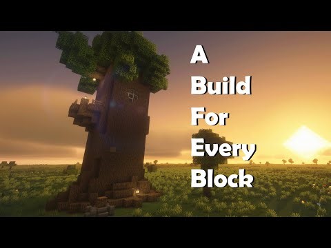 Giant Oak Tree House - A Build For Every Block in Minecraft!