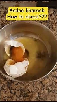 Egg Freshness Test in 5 seconds #kitchentips #ytshorts