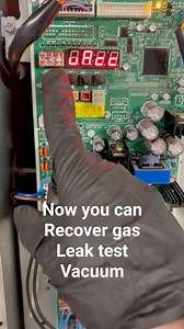 Putting VRF in Recovery mode. It opens all the valve so you can do all your Refrigeration testing without having all the stuff you don’t want trapped somewhere. Save this one for your next time or your first time on the LG Multi V5. Believe previous model is the same someone can correct me | Bryan Lynn
