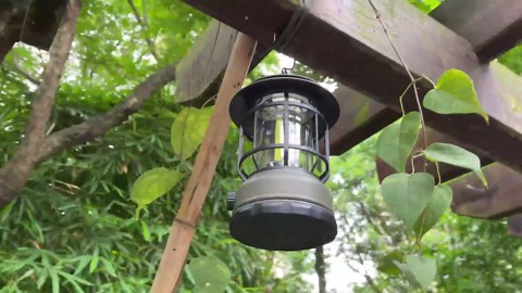 Portable LED Camping Lanterns,1500LM Step-less Dimming, Lightweight Retro Battery Powered USB Rechargeable Tent Lights,Survival Kits Flashlight for Power Outage Emergency Hiking Hurricane 3 Pack Green