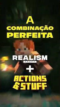 Como deixar o Minecraft mais realista e bonito? Realism Craft com Actions and Staff!
