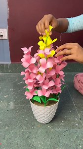 444K views · 3.4K reactions | Fun and easy paprer flower vase 3d #reels #crafts #papercraft #idea | Deep's CRAFT | Facebook
